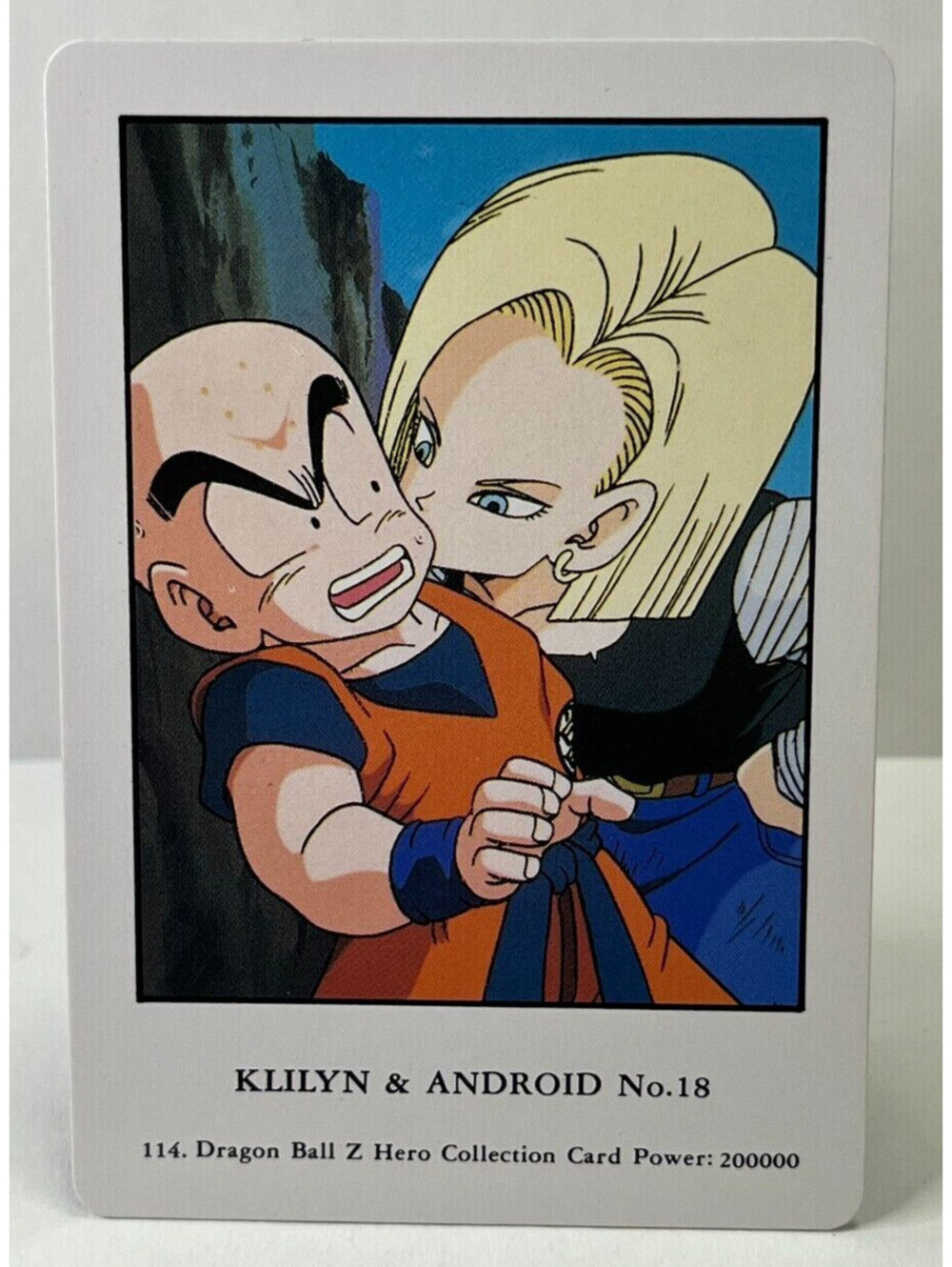 Dragon Ball Z Hero Collection Card Krillin & Android 18 #114 Japanese
